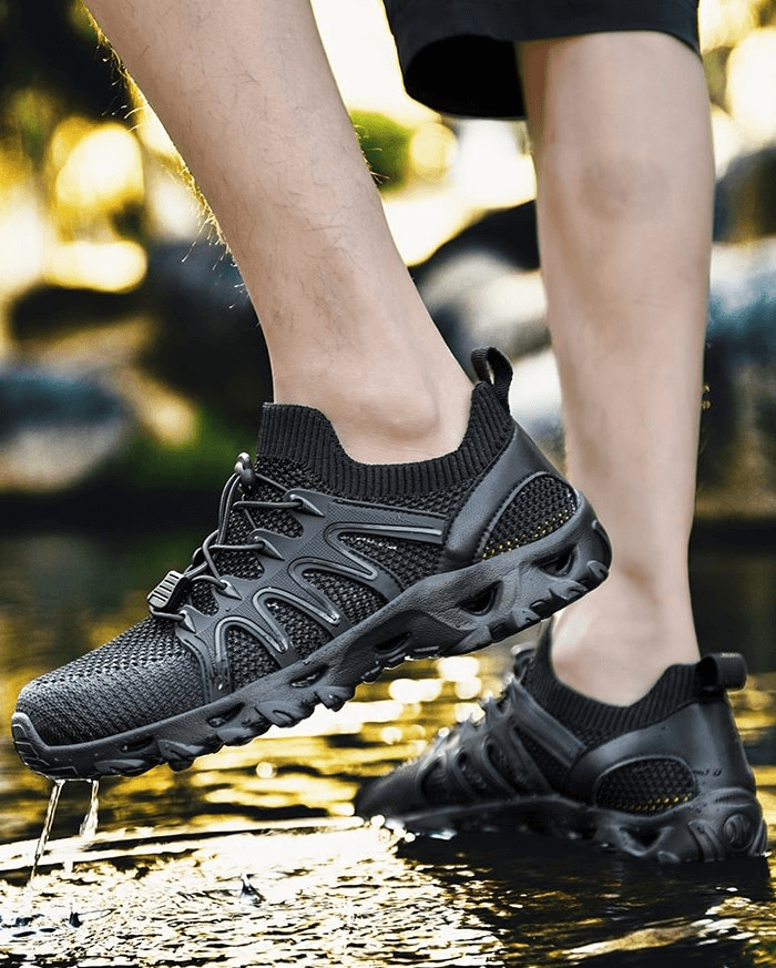 Breathable Flexible Sports Men's Trekking Sneakers SF0815 with EVA outsole, perfect for outdoor adventures and comfort.